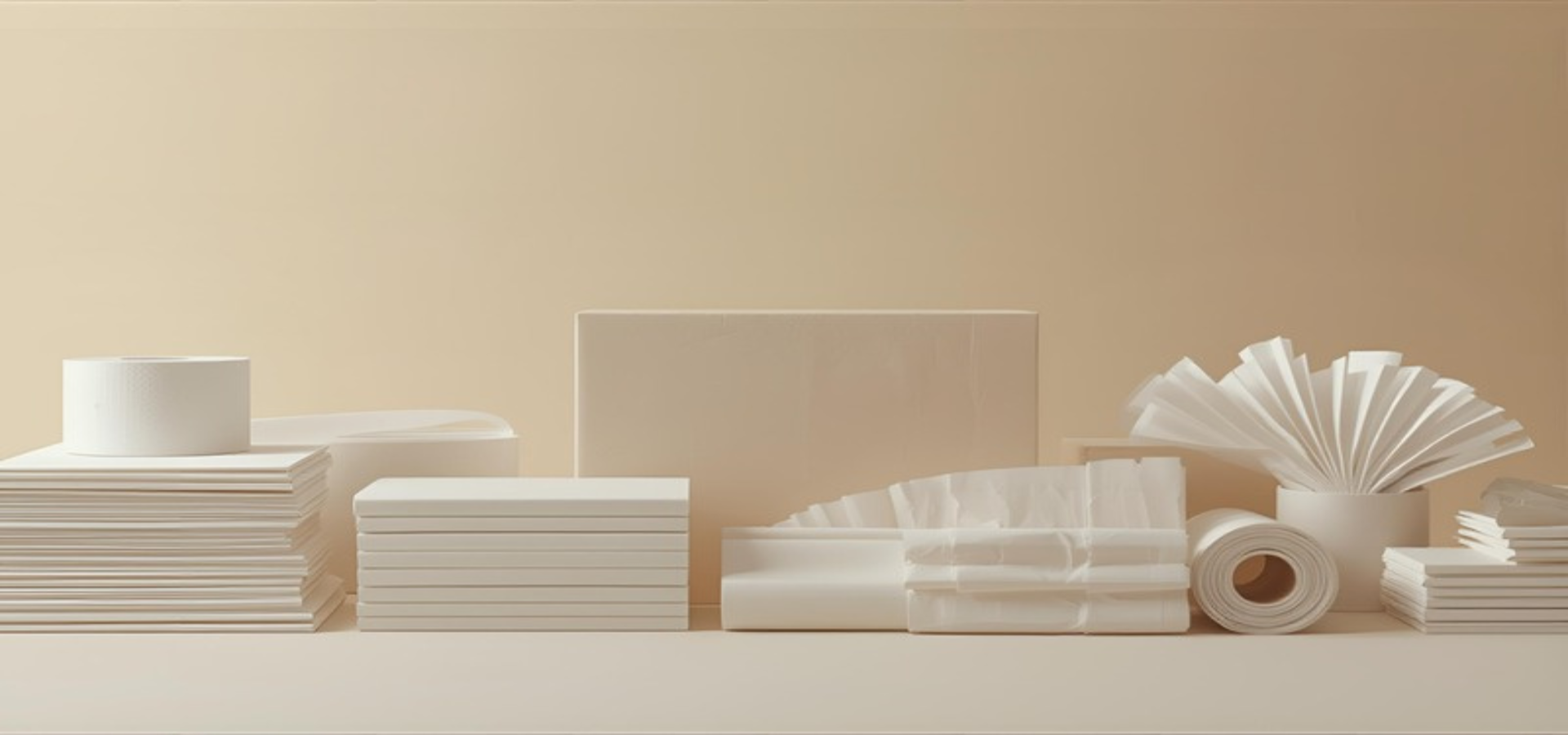 Linha completa de artefatos de papel